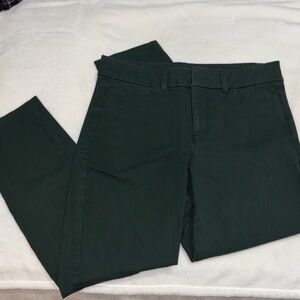 Old Navy Forest Green High-Rise Pixie Pants